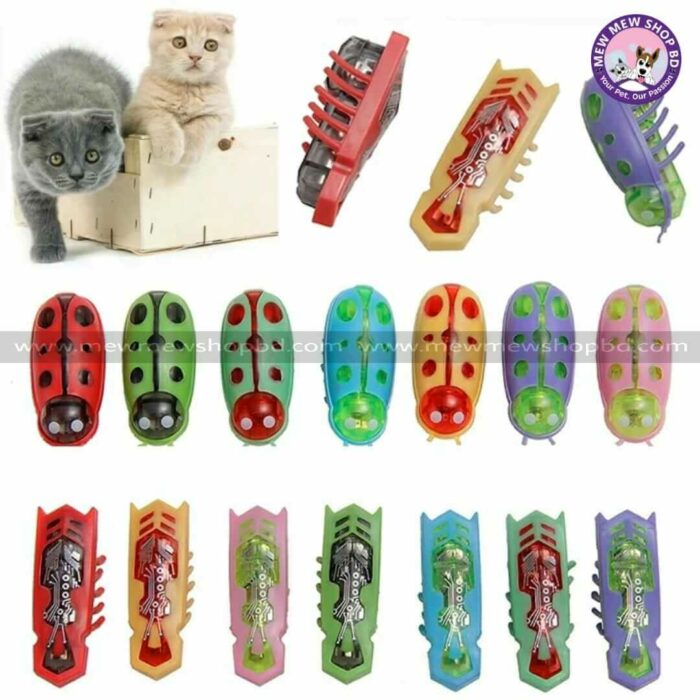 Electric Battery operated Colorful Bugs Toy for Cat