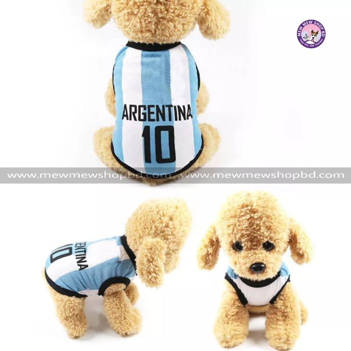 Pet Cat Sleeveless Football Team Jersey Dress / Tshirts ( No Exchange)