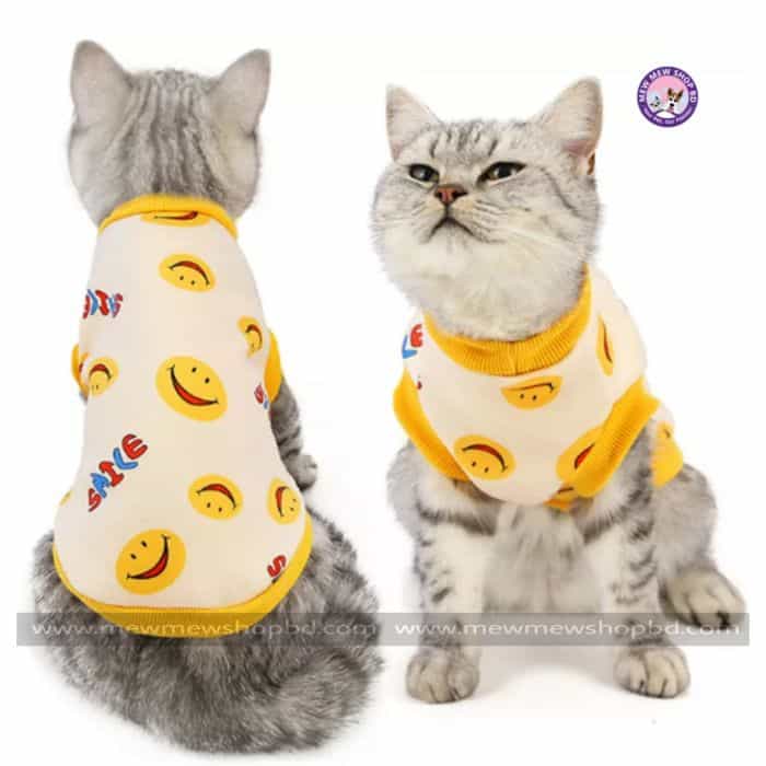 Colorful And Comfortable Sleeveless Dress /  Pet Cat Sweater ( No Exchange )