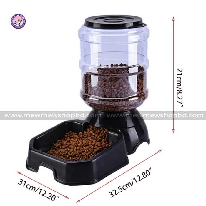2.4 L Automatic Cat Pet Feeder  High Capacity Pet Food Bowl Gravity Food Dispenser Pet Bowl