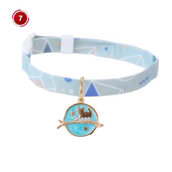 Adjustable Hello Kitty Cat Collar with Pendent for Pet Cat (Medium Size)