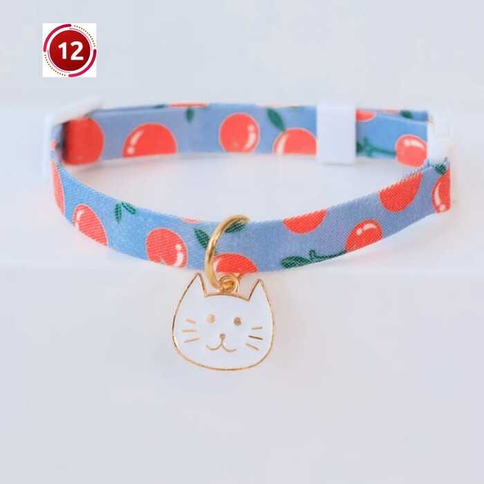 Adjustable Hello Kitty Cat Collar with Pendent for Pet Cat (Medium Size)
