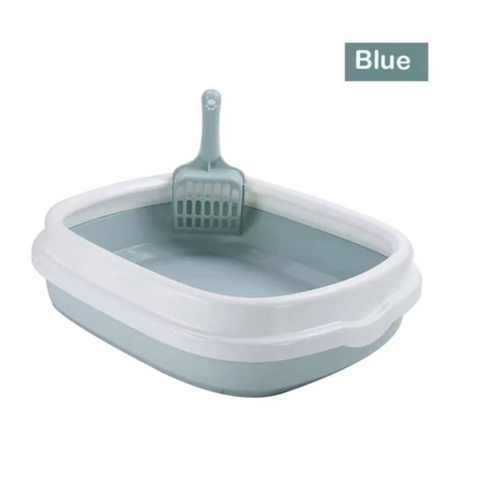 Detachable Pet Cat Litter Box with Scoop