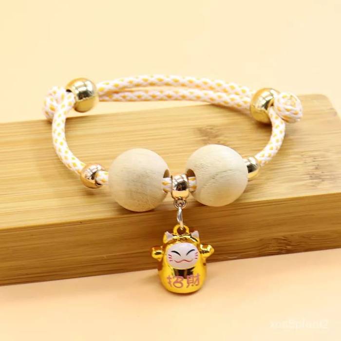 Fancy Pet Necklace Natural Camphor Wood Anti-Lice Portable Pet Cat Collar with Bell