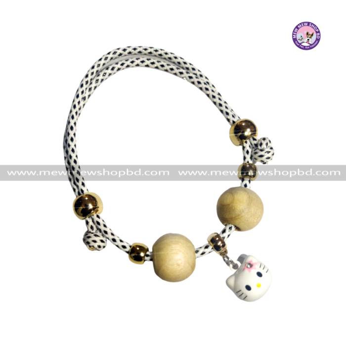 Fancy Pet Necklace Natural Camphor Wood Anti-Lice Portable Pet Cat Collar with Bell