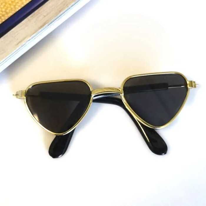 Diagonal Pet Cat Colorful Shaded Sunglasses (8cm)