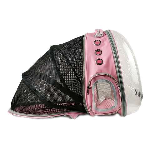 Expandable Pet Carrier Tent Backpack for Pet Cat & Bunny