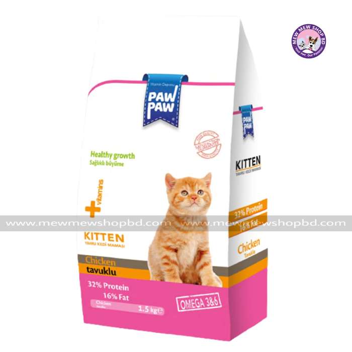 Paw Paw Kitten Chicken Tavuklu Cat Dry Food