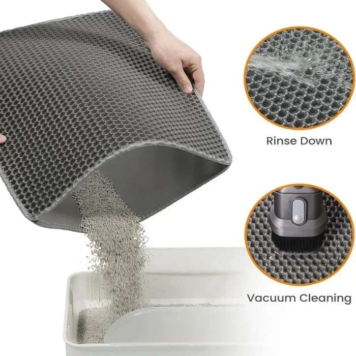 Double Sided EVE Material Waterproof Nonslip Pet cat Litter Box Mat