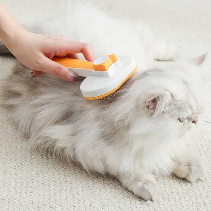 Rectangle Cathead Self Cleaning Grooming Brush for Pet cat & Puppy