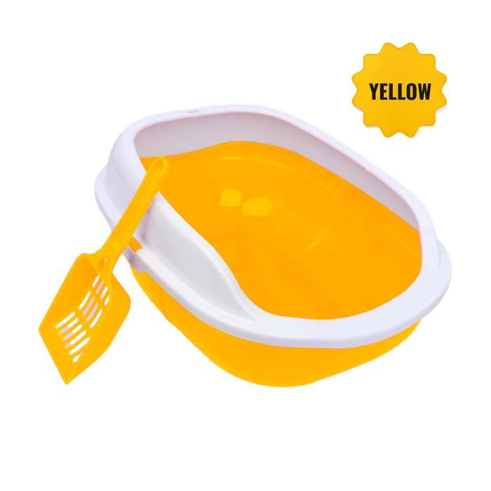 Regular Litter Box with Scoop for Pet Cat