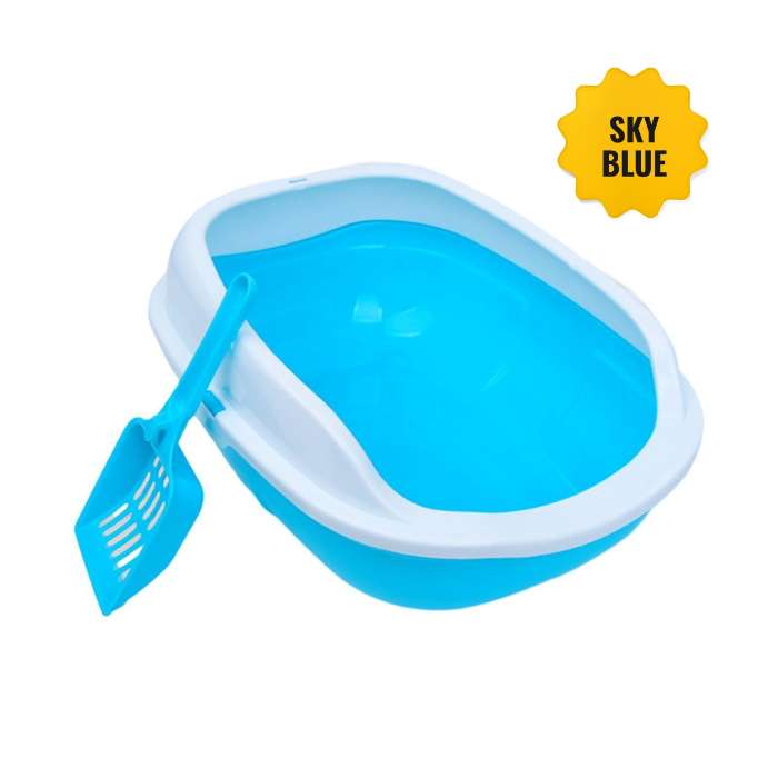 Regular Litter Box with Scoop for Pet Cat