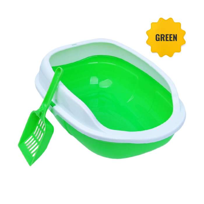 Regular Litter Box with Scoop for Pet Cat