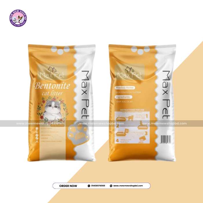 MaxPet Bentonite Cat Litter 25L (Only for Outside Dhaka)