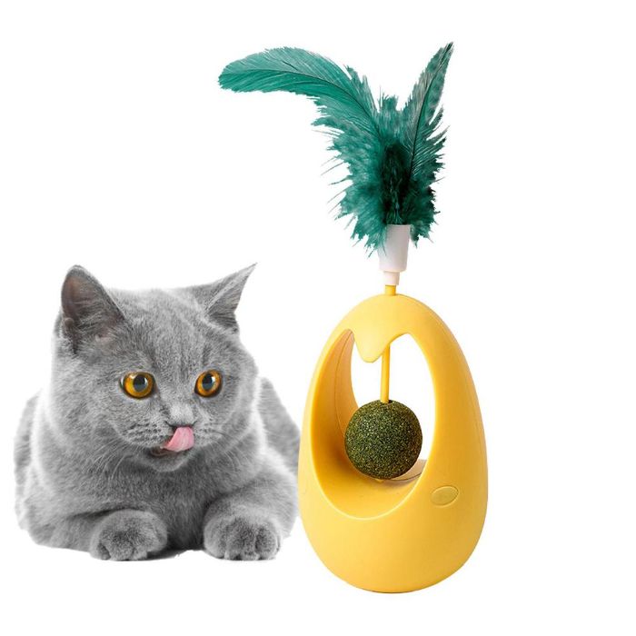 Catnip Tumbler Bite Resistant Teeth Cleaning Interactive Mint ball Roly-poly Toy