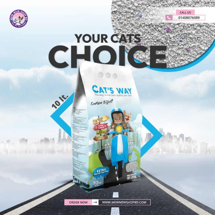 Cat’s Way/ Catsway Cat Litter Carbon Effect (Made in Türkiye 🇹🇷)