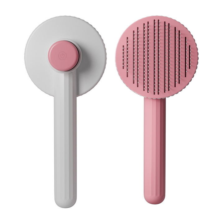 Pet Cat & Dog Self Cleaning Grooming Brush Hair Remover For Grooming