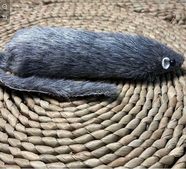 Single Large Shape Fur Mouse Toy for Pet Cat Scratching