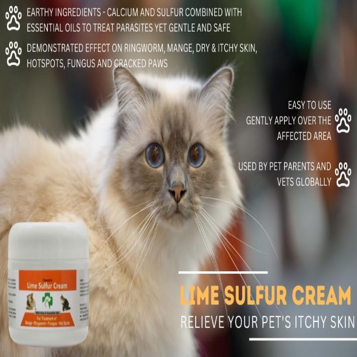 Classic's Lime Sulfur Pet Skin Cream for Cats and Dogs 100g