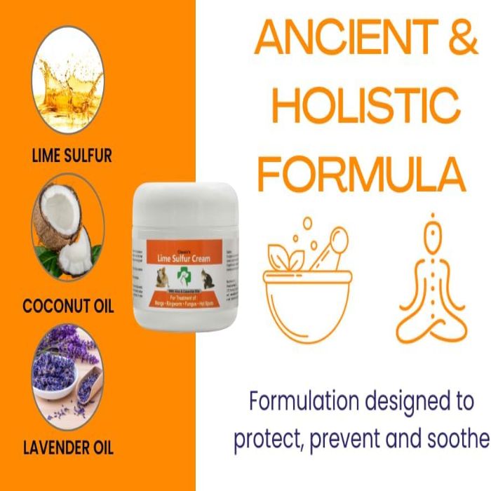 Classic's Lime Sulfur Pet Skin Cream for Cats and Dogs 100g