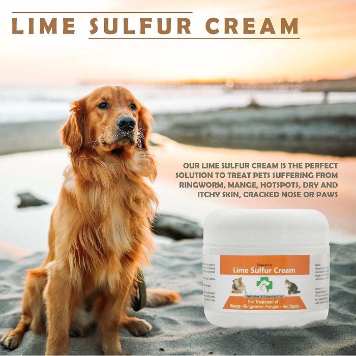 Classic's Lime Sulfur Pet Skin Cream for Cats and Dogs 100g