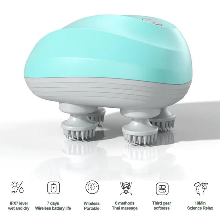 Electric Octopus Head Massager Mobility Aid and Soothing Relief for Older Cats and Dogs