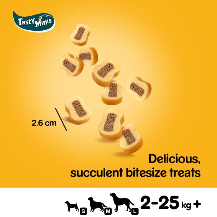 Pedigree Tasty Minis Beef & Poultry Flavours 155g