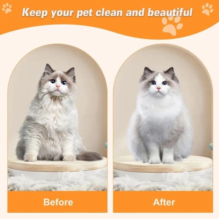 Pet Cat & Dog Steam Brush, 3 in 1 Electric Steamy Pet Hair Removal Grooming Moist Brush