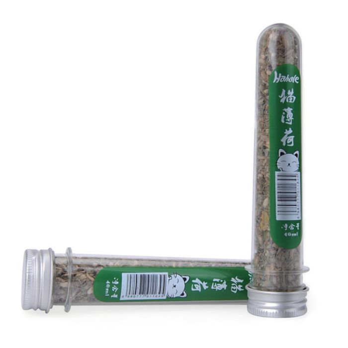Hahale Catnip Tube 40ml Catnip Leaf Powder Dry Leaves for Pet Cat