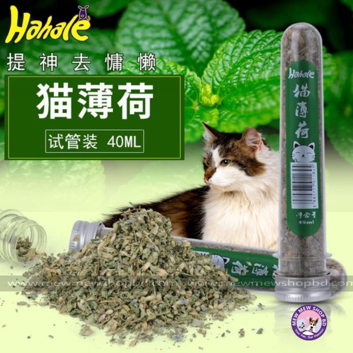 Hahale Catnip Tube 40ml Catnip Leaf Powder Dry Leaves for Pet Cat