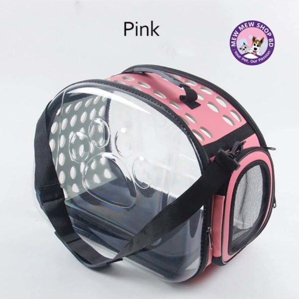 Transparent Pet Cat Carrier Travel Handbag Carry Bag