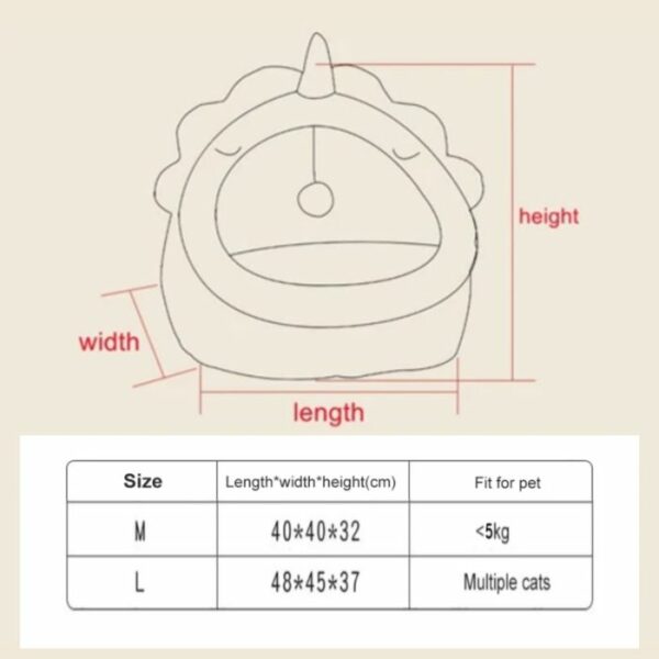 Cartoon Cat House for Pet Cat & Puppy