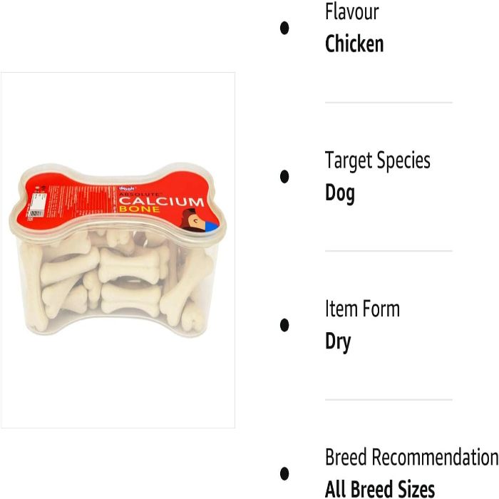 Drools Absolute Calcium Bone(40 Pieces) Dog Treats(600 gm)