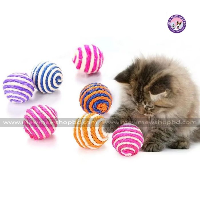 5cm Sisal Rope Cat Ball Natural Sisal Ball Toys For Indoor Cats for Scratching