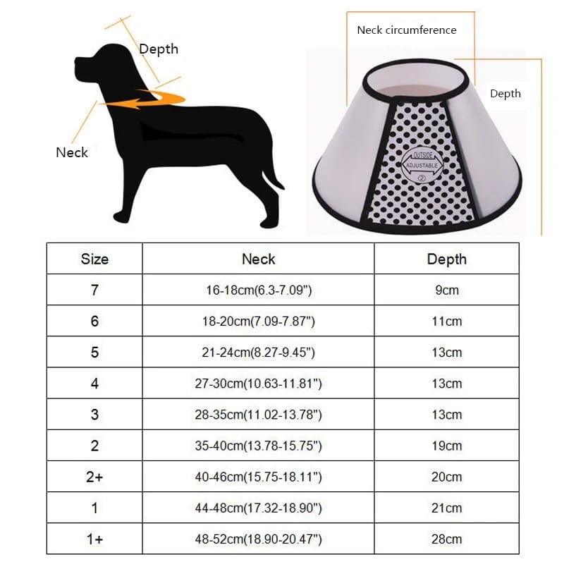 Ecollar / Sergical Collar- Elizabeth Collar for Dogs Cats