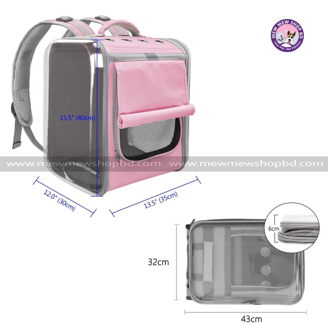 Outdoor Portable Pet Carrier For Cats & Puppy Breathable Backpack for Travelling
