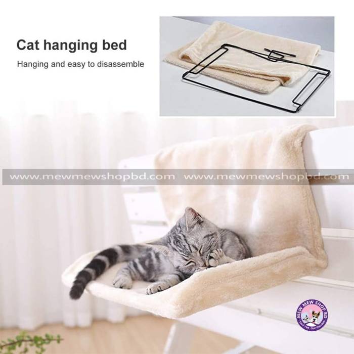 Hanging Removable Cat Hammock Pet Cat Beds For Radiator Bench