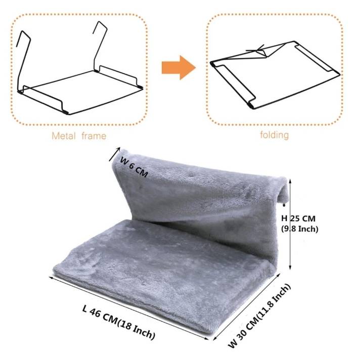Hanging Removable Cat Hammock Pet Cat Beds For Radiator Bench