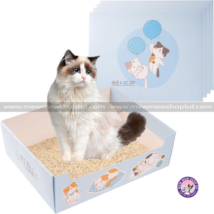 Disposable & Portable Cat Litter Box for Pet Cat Indoor & Outdoor Use