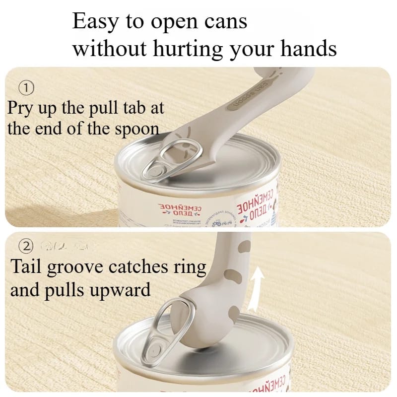 Cat canned food spoon can opener fresh-keeping box for pet cat & dog canned food sealed cover/ Lid