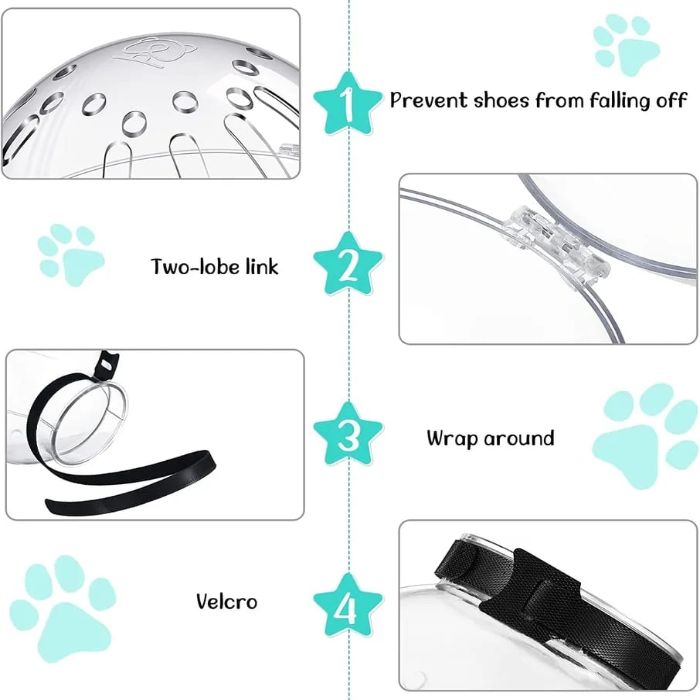 Cat Round Breathable Helmet  Protective Cats Prevent Biting Transparent Head Shield for Grooming