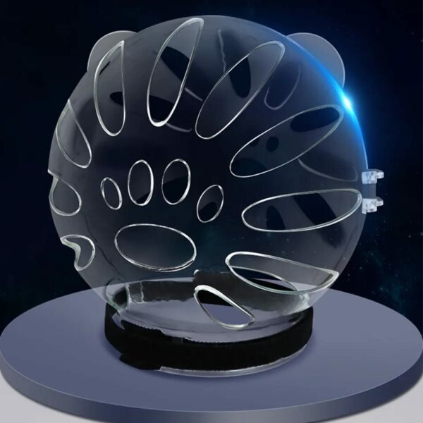 Cat Round Breathable Helmet  Protective Cats Prevent Biting Transparent Head Shield for Grooming