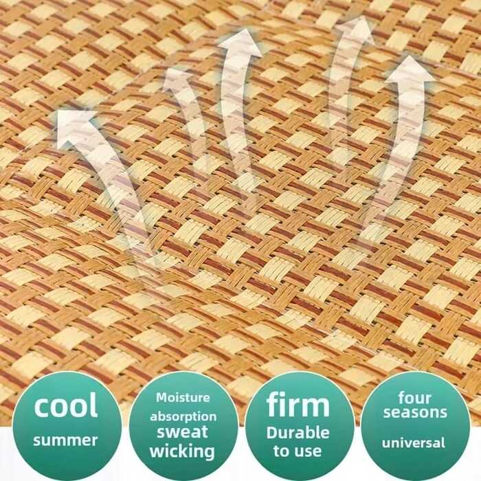 Comfortable Cooling Summer Cat Bed Lightweight Breathable Pet Rattan Mat Cat & Dog Bed