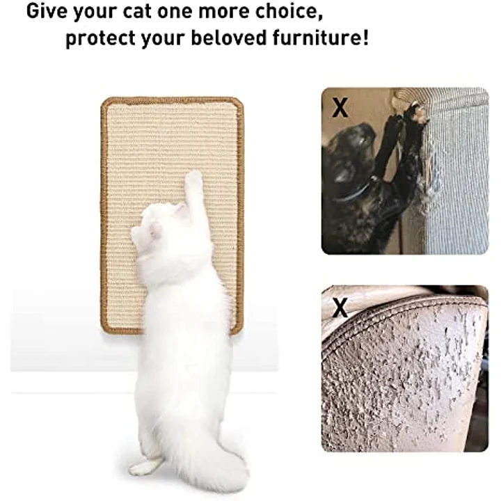 Random Colour Sisal Mat Pet Cat Scratching Board – Protect Your Sofa from Claws