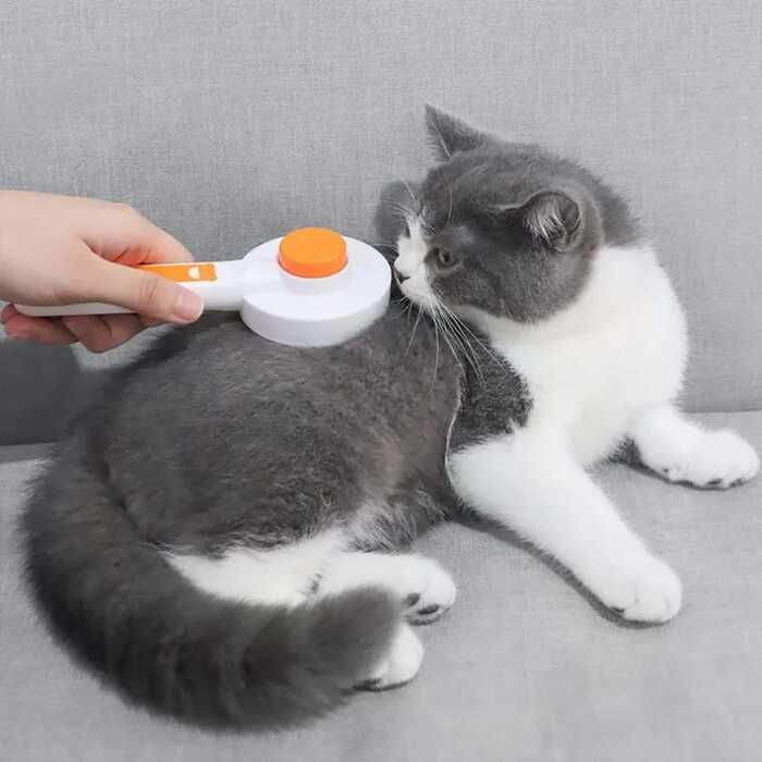 Colourful Pet Grooming Brush pet self-cleaning pin comb pet hair remover