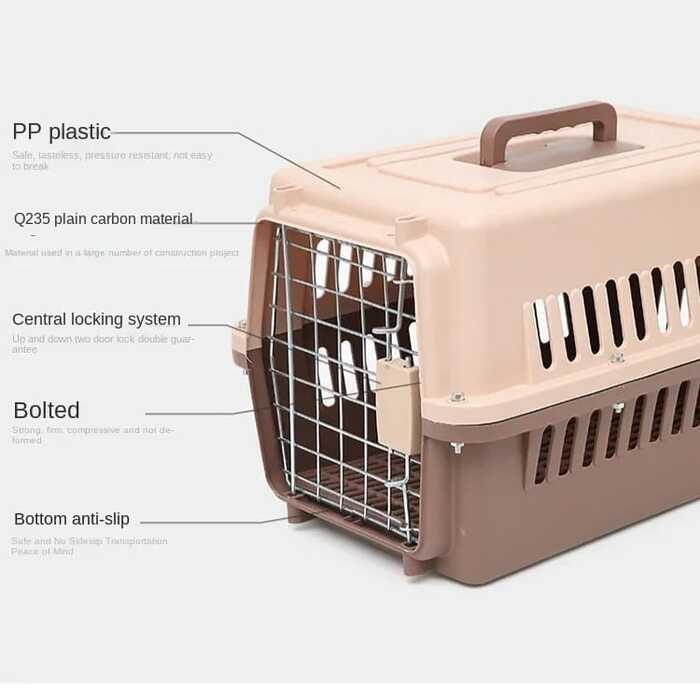 Extra Large Size Portable Carrier Box/ Cage for Pet Cat Puppy & Others