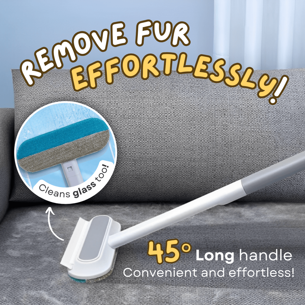 3 In1 Reusable Lint / Fur Remover with Window Washing Brush for Sofa Carpet Clothes