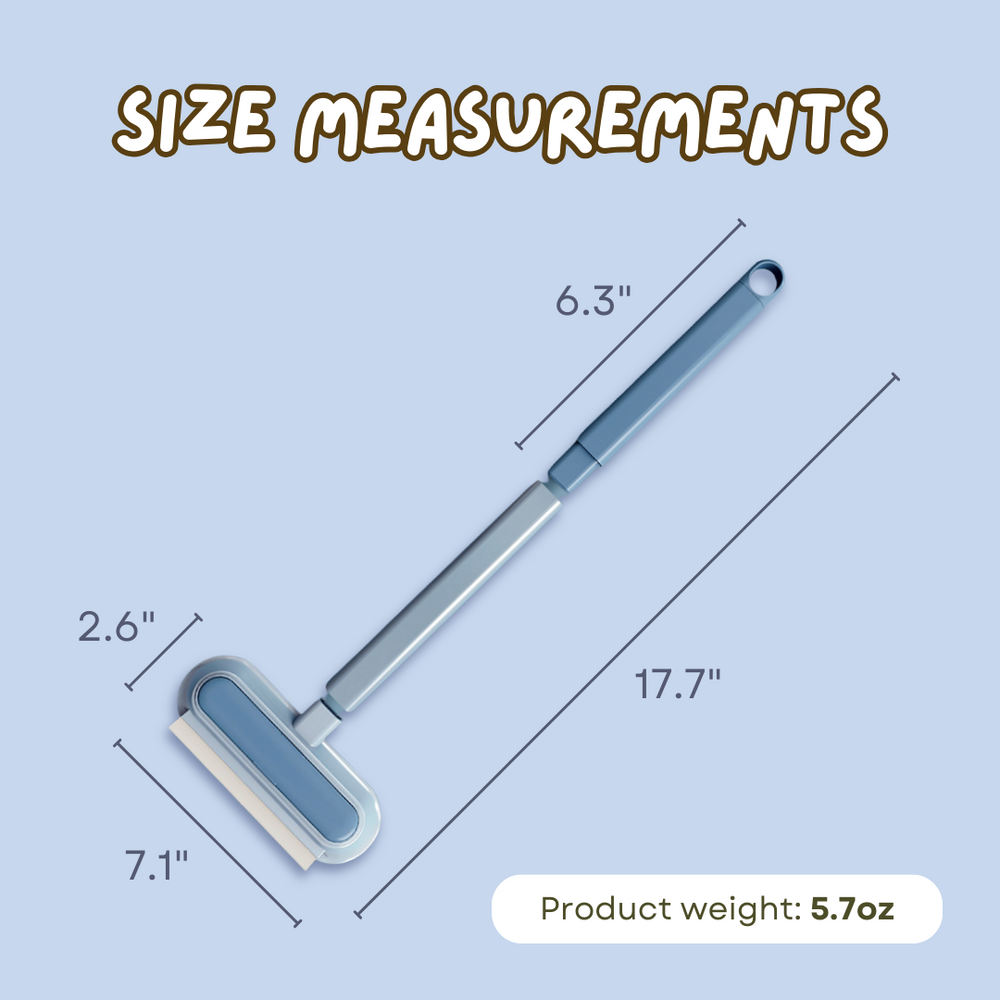 3 In1 Reusable Lint / Fur Remover with Window Washing Brush for Sofa Carpet Clothes