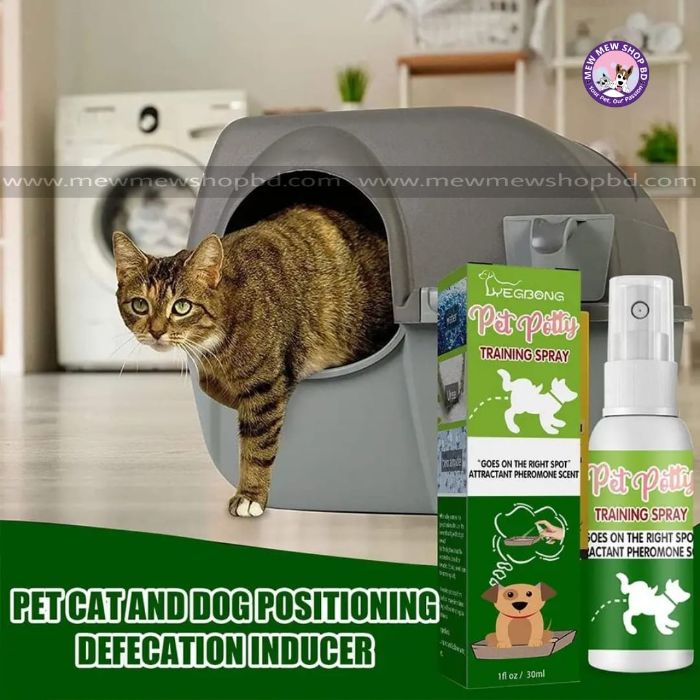 Yegbong 30ml Pet Cat & Dog Toilet Potty Training Spray Defecation and Urination Positioning Inducer