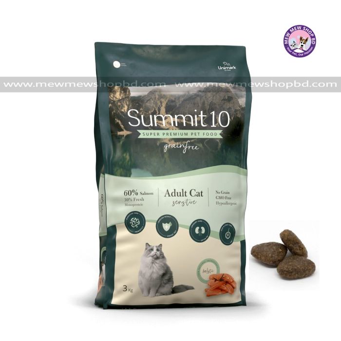Summit 10 Grain Free Adult Cat Sensitive 3kg